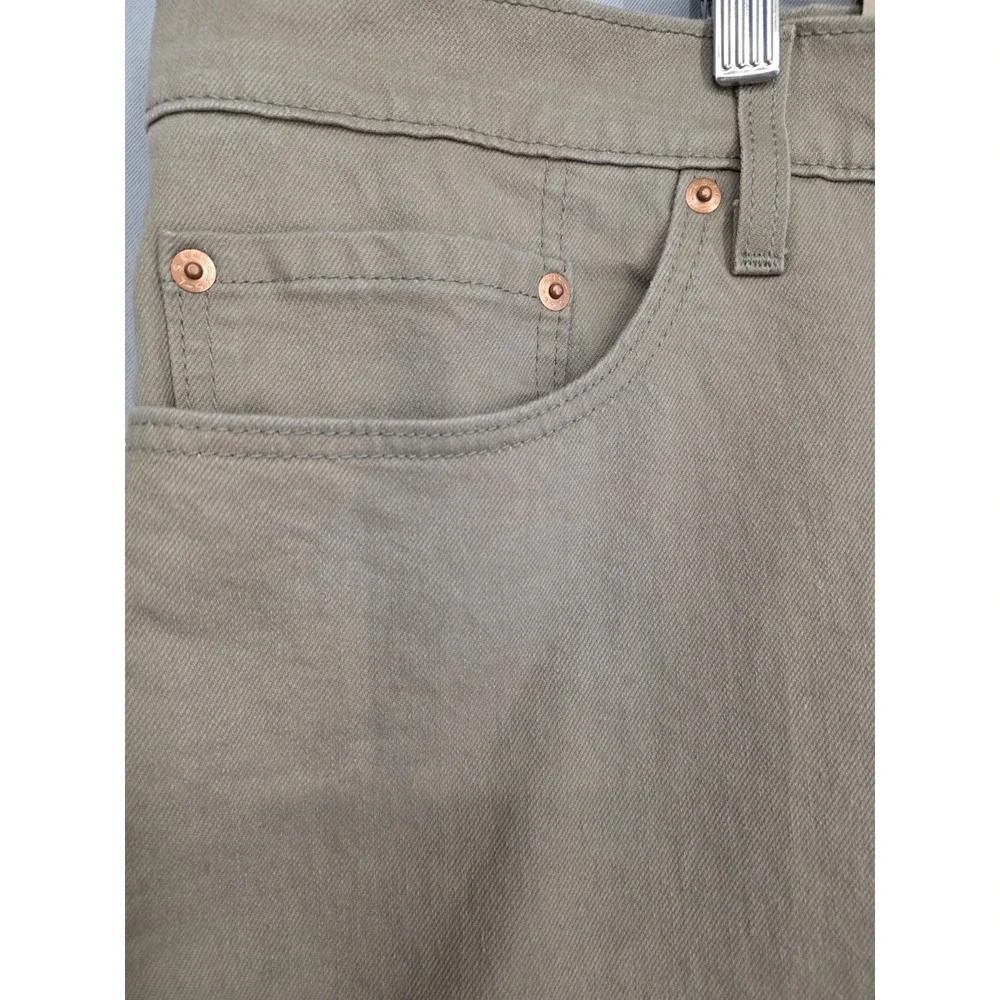 New Levis Original 511 Mens 46/28 (L26) Stretch KHAKI/BEIGE SlimFit Jeans RT:$70